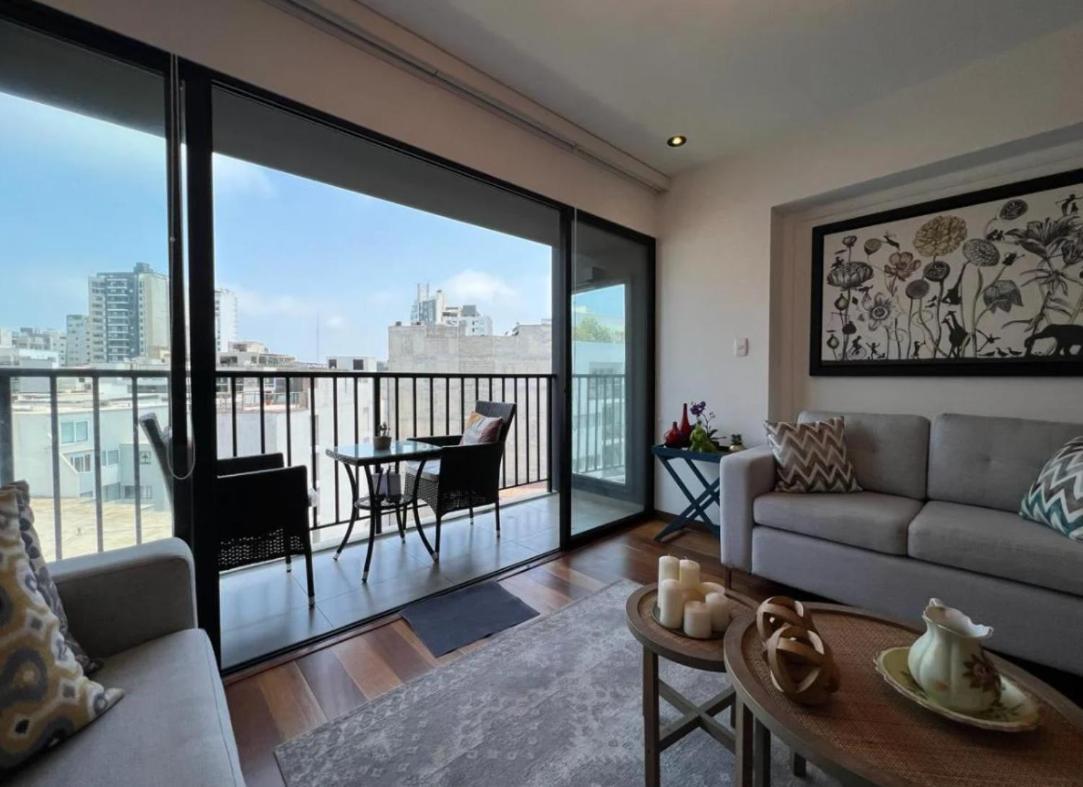 Exclusivo Y Moderno Depa En Miraflores Vista Al Mar Y A La Ciudad Amoblado Apartments Lima Zewnętrze zdjęcie